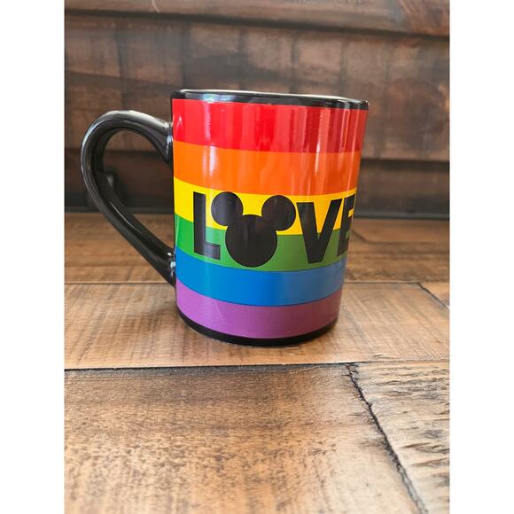 NWOT Disney's Limited Edition, PRIDE Rainbow, Mickey Mouse Rainbow Mug - Picture 1 of 7
